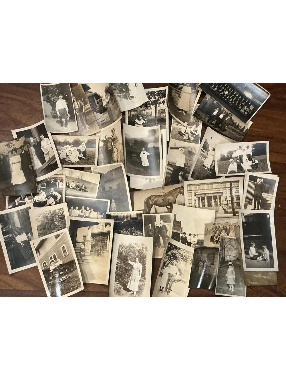Vintage Lot of Black and White Photographs Junk Journal